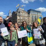 10 квітня 2022 члени пластової групи в Нідерландах привітали новоприбулих пластунів з України